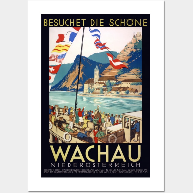 Wachau Austria Vintage Poster 1930 Wall Art by vintagetreasure